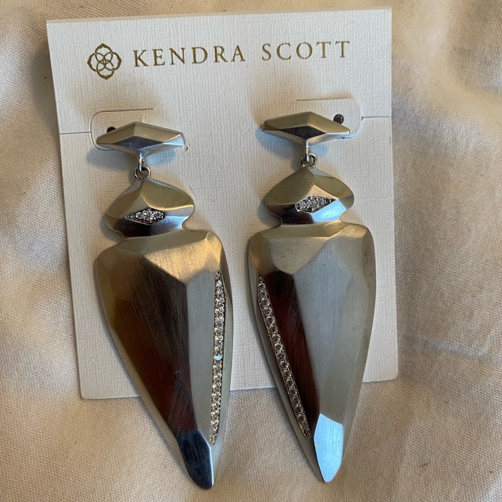 Silver drop Earrings